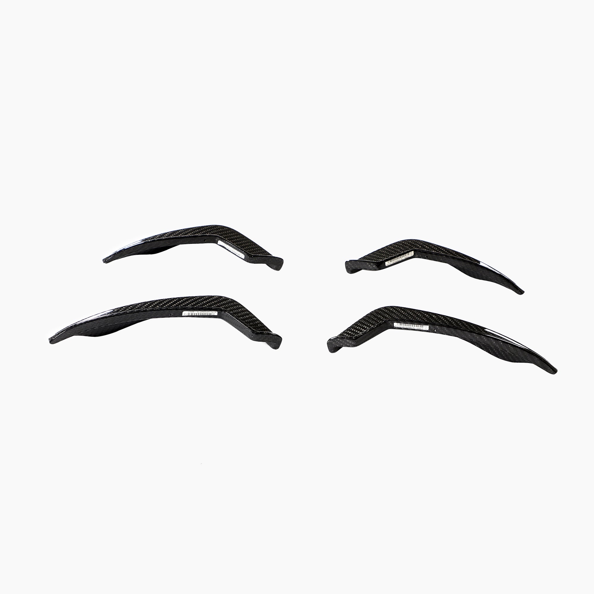 Carbon Fiber Front Bumper Fins Splitters Canard Lip For Audi RS5 Sedan(2017-2019)