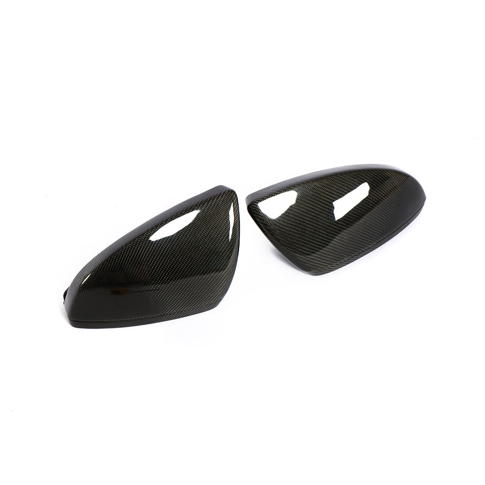 Carbon Fiber Mirror Cover Caps for AUDI A6/A7 (2019-2024)(Without Lane Assist)