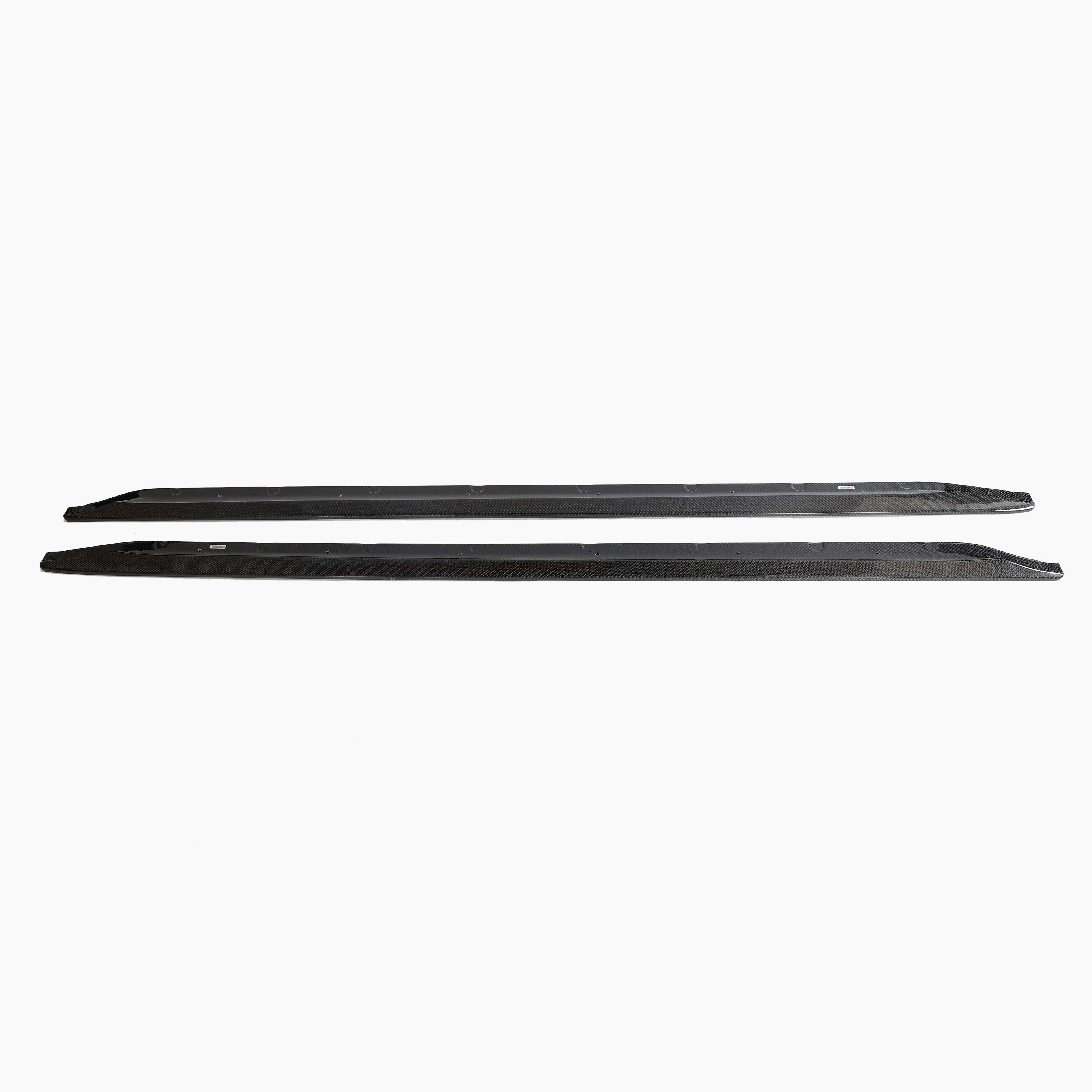BMW M3 G80 ST Style Carbon Fiber Side Skirts - front view