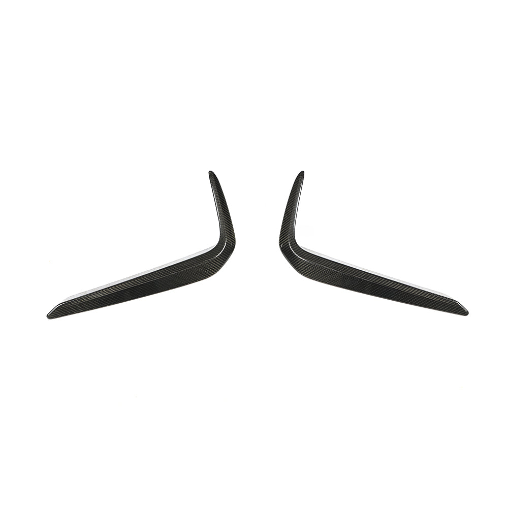 ST Style Carbon Fiber Front Canards for BMW 5 Series G30, G31 Pre-LCI Sedan M Sport (2017–2020)