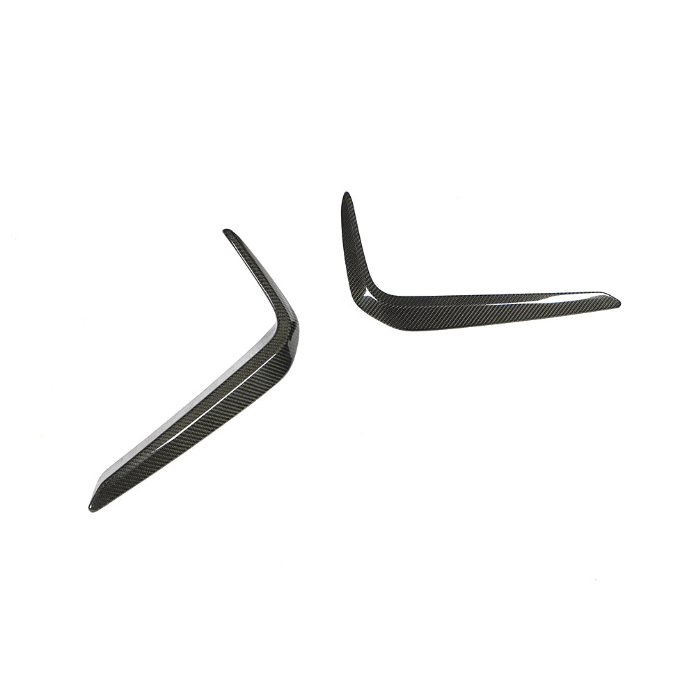 ST Style Carbon Fiber Front Canards for BMW 5 Series G30, G31 Pre-LCI Sedan M Sport (2017–2020)