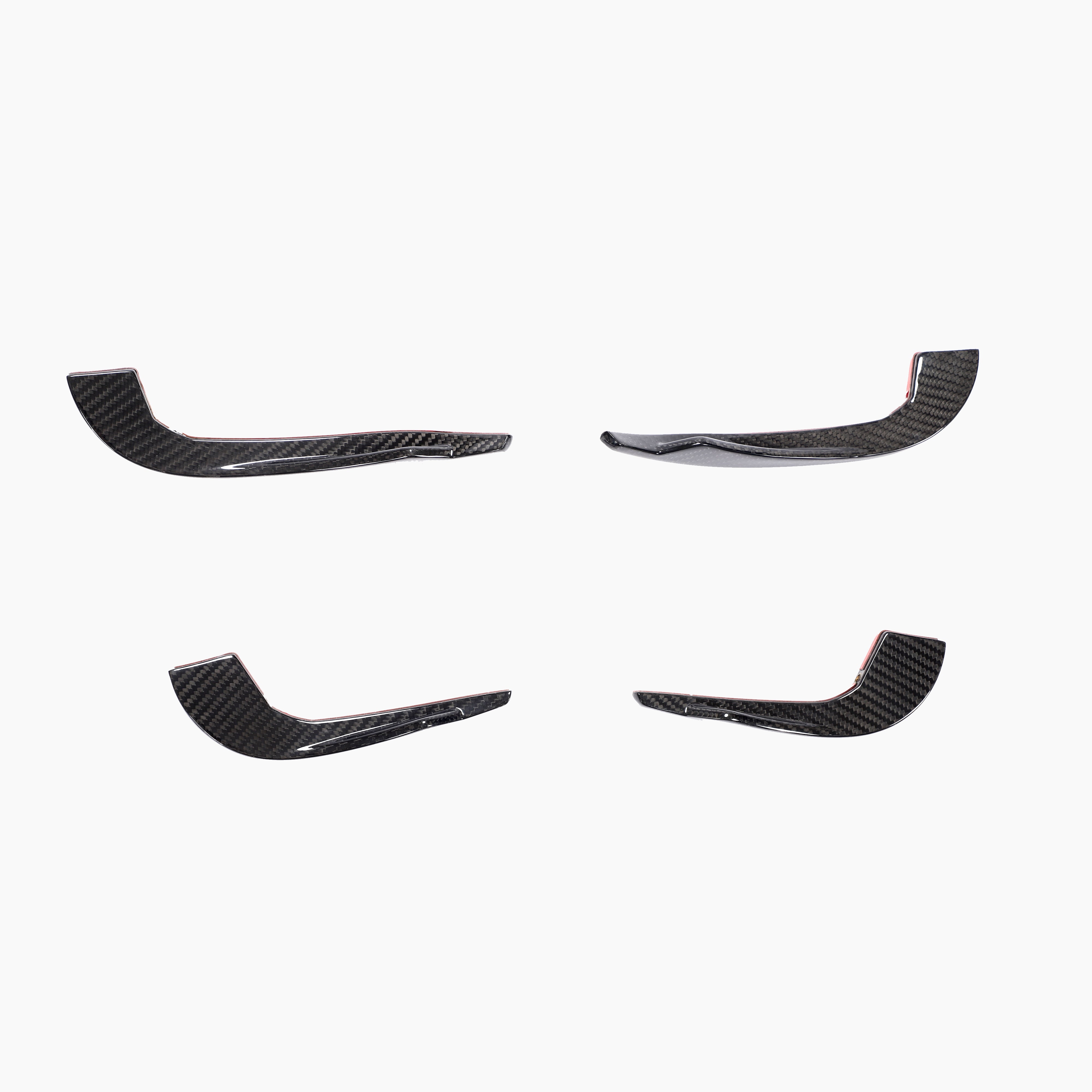 ST Style Carbon Fiber Front Bumper Fins for Audi RS3 8.5V LCI (2017-2020)