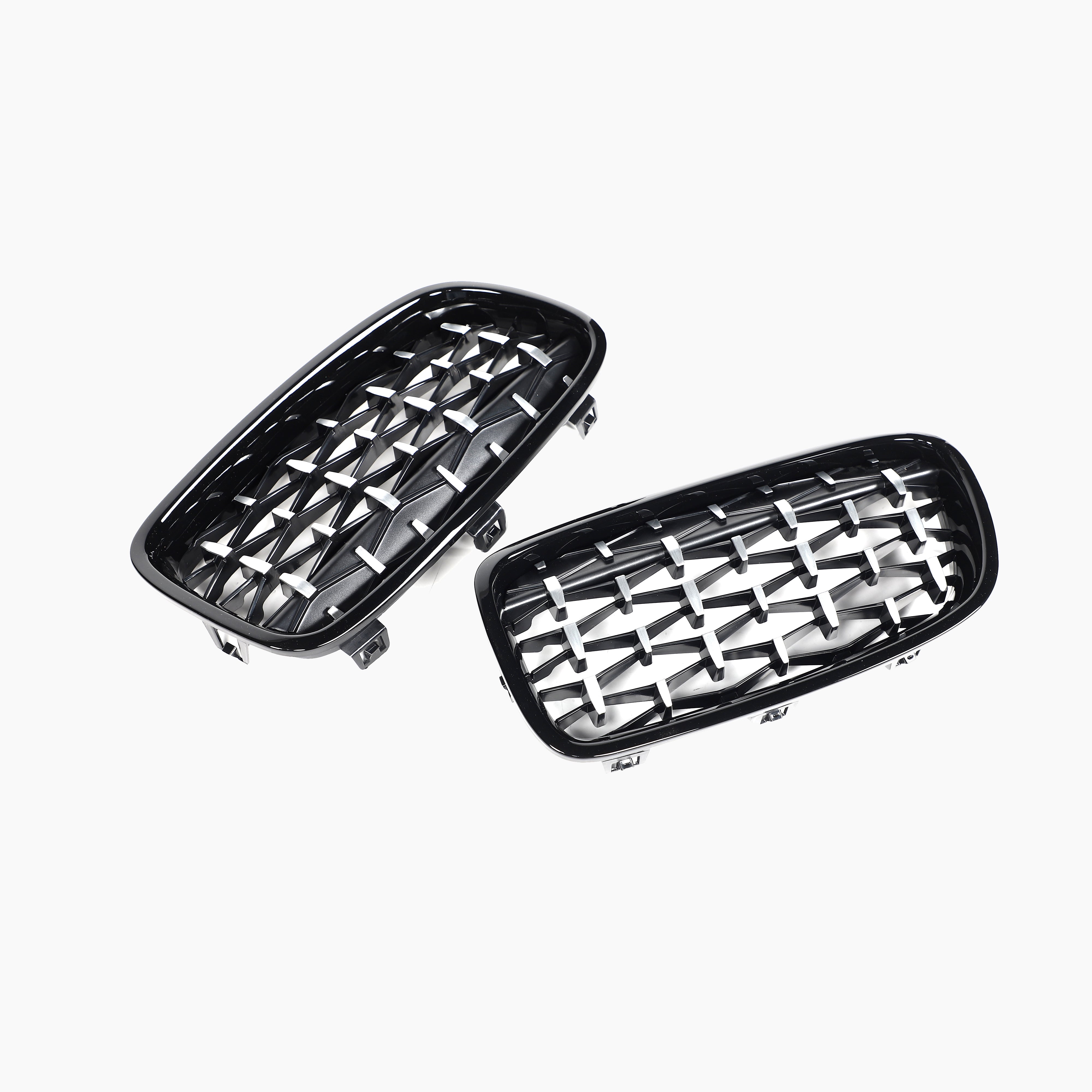 Gloss Black Chrome Diamond Grill for BMW 3 Series F30(2012-2019)