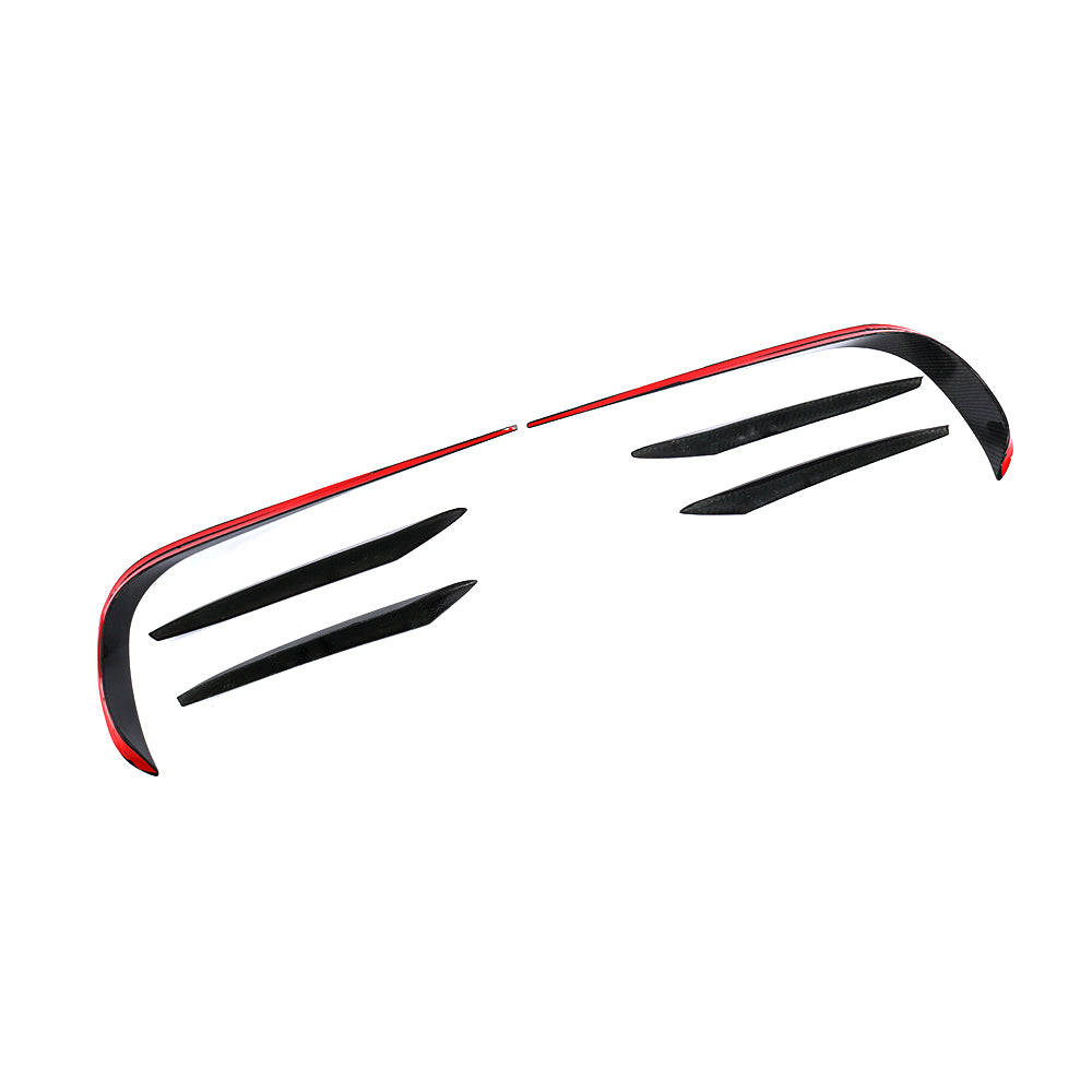 ST Style Carbon Fiber Front Canards for Mercedes Benz E-Class W213 Pre-Facelift (2016-2020)