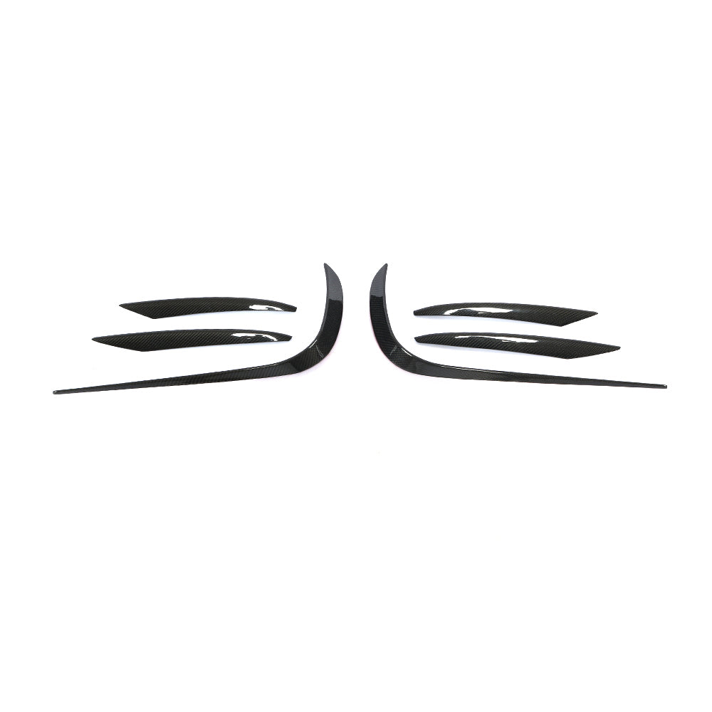 ST Style Carbon Fiber Front Canards for Mercedes Benz E-Class W213 Pre-Facelift (2016-2020)