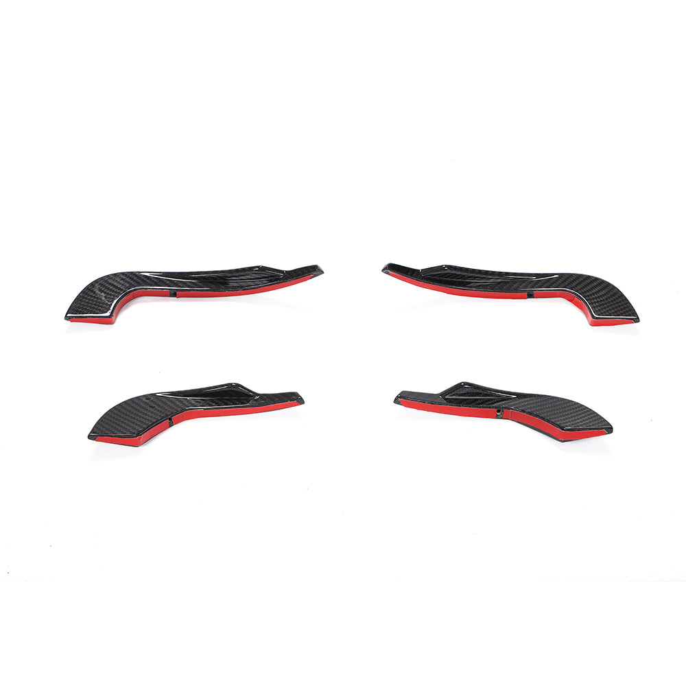ST Style Carbon Fiber Front Canards For Audi A4 / S4 B9 Pre-LCl