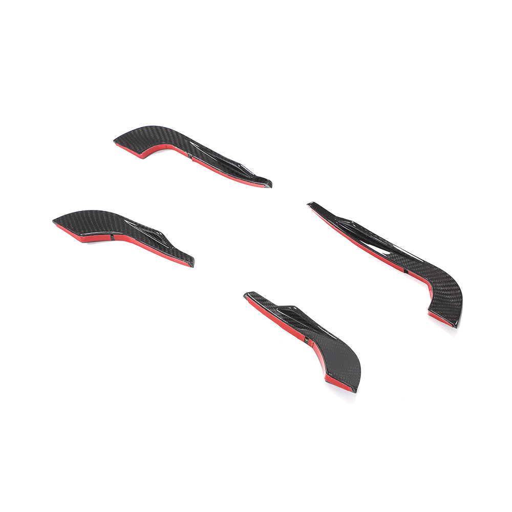 ST Style Carbon Fiber Front Canards For Audi A4 / S4 B9 Pre-LCl
