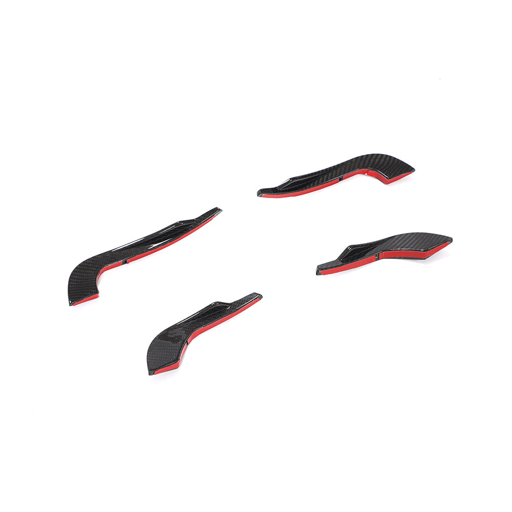 ST Style Carbon Fiber Front Canards For Audi A4 / S4 B9 Pre-LCl
