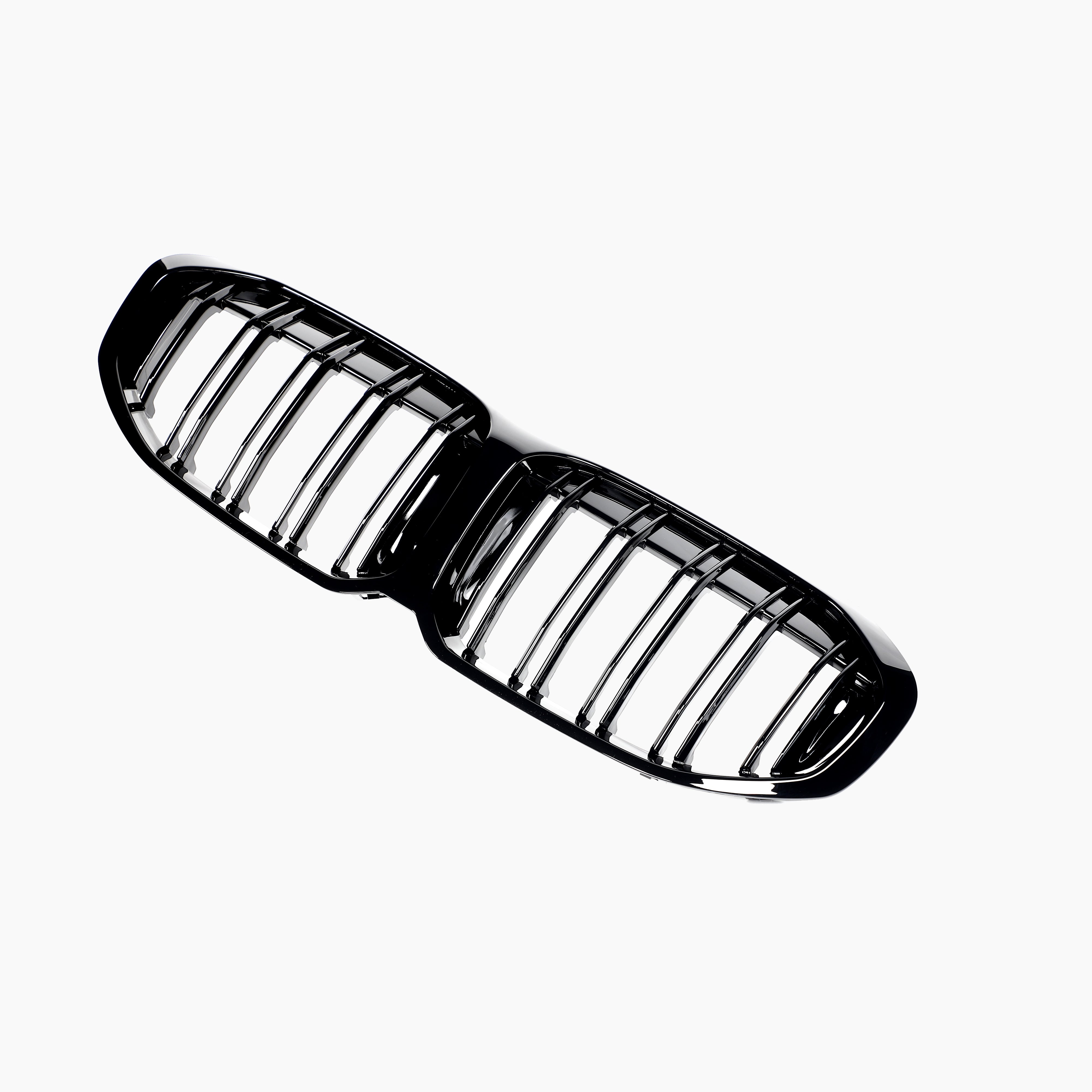 Dual Slat Gloss Black Front Grille for BMW 1 Series F40  (2019-2024)