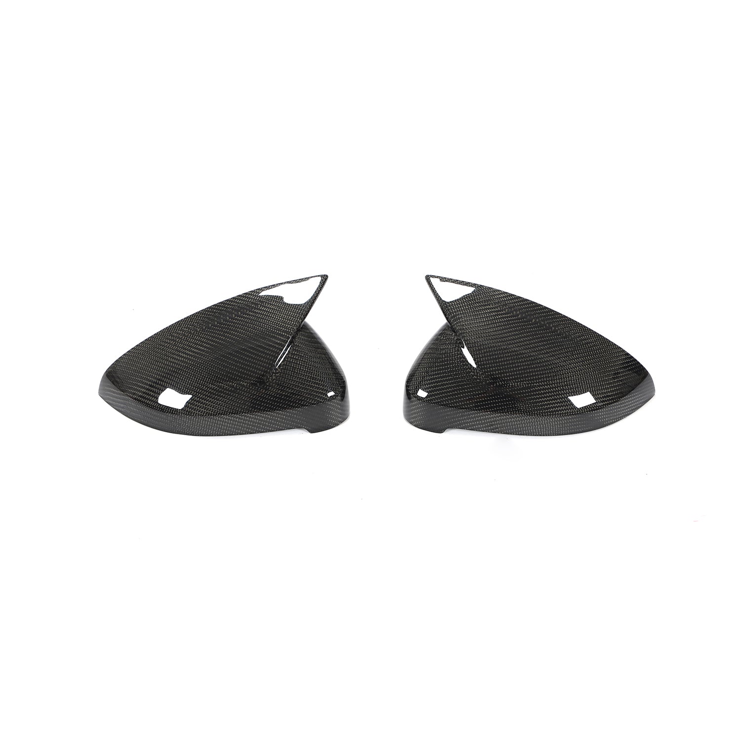 ST Style Carbon Fiber Mirror Caps for Audi A4 / S4 B9 B9.5 (2016-2023) RS4 LCI B9.5 (2019-2024) (With Lane Assist)