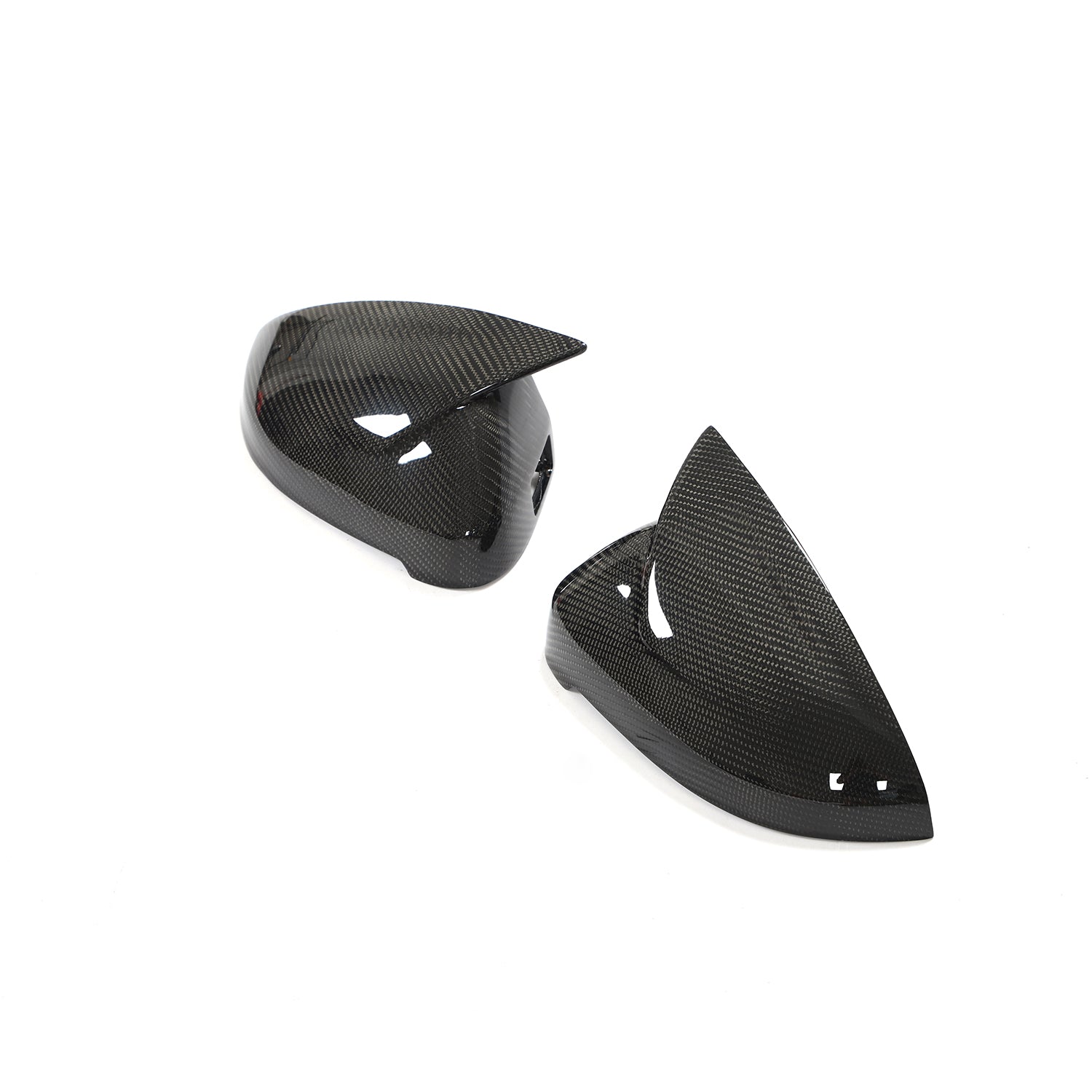 ST Style Carbon Fiber Mirror Caps for Audi A4 / S4 B9 B9.5 (2016-2023) RS4 LCI B9.5 (2019-2024) (With Lane Assist)