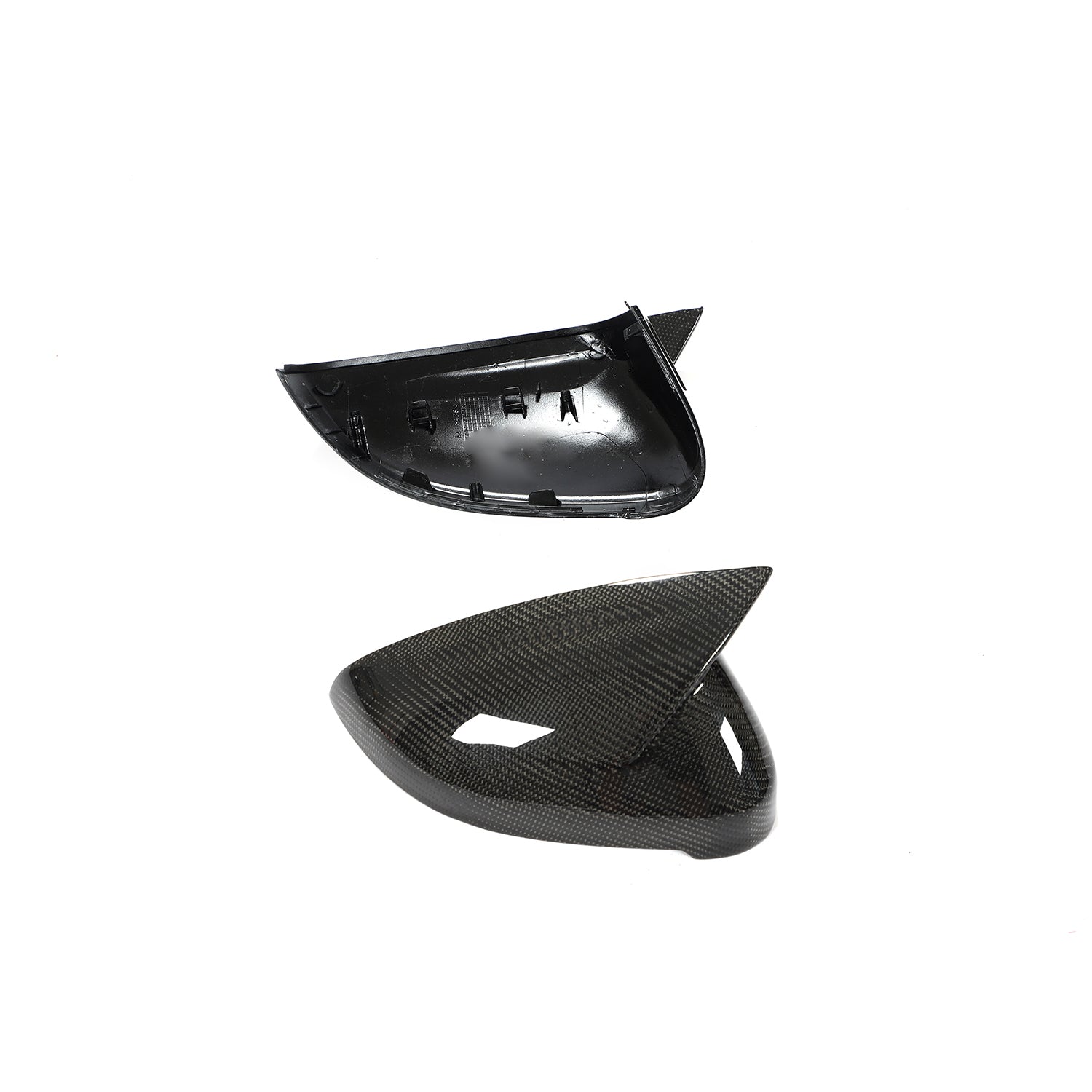 ST Style Carbon Fiber REPLACEMENT Mirror Caps for Audi A4 / S4 B9 B9.5 (2016-2023) RS4 LCI B9.5 (2019-2024) (Without Lane Assist)
