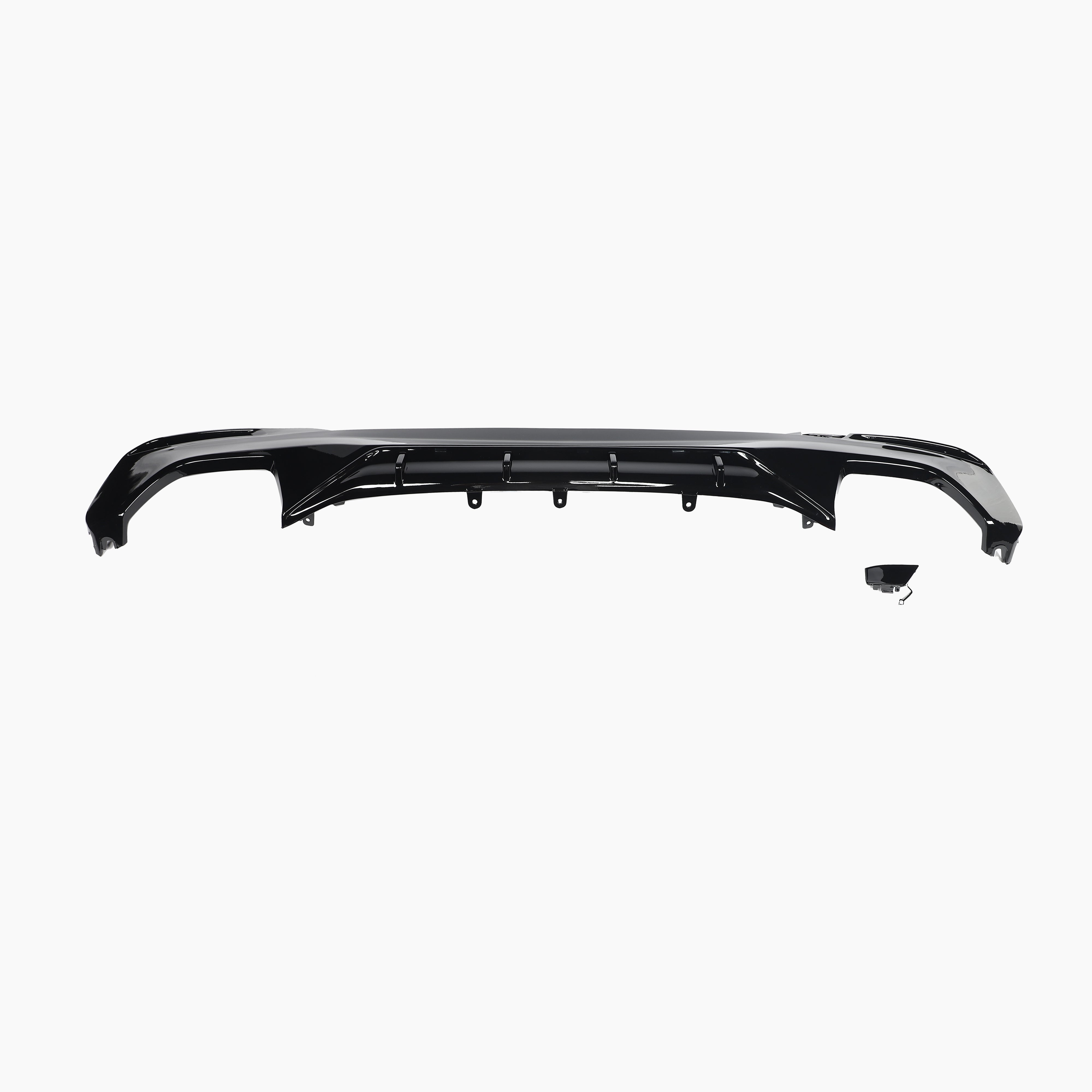 MP Style Gloss Black Small Version Diffuser for BMW 5 Series G30(2017-2023)(Double Dual Out)