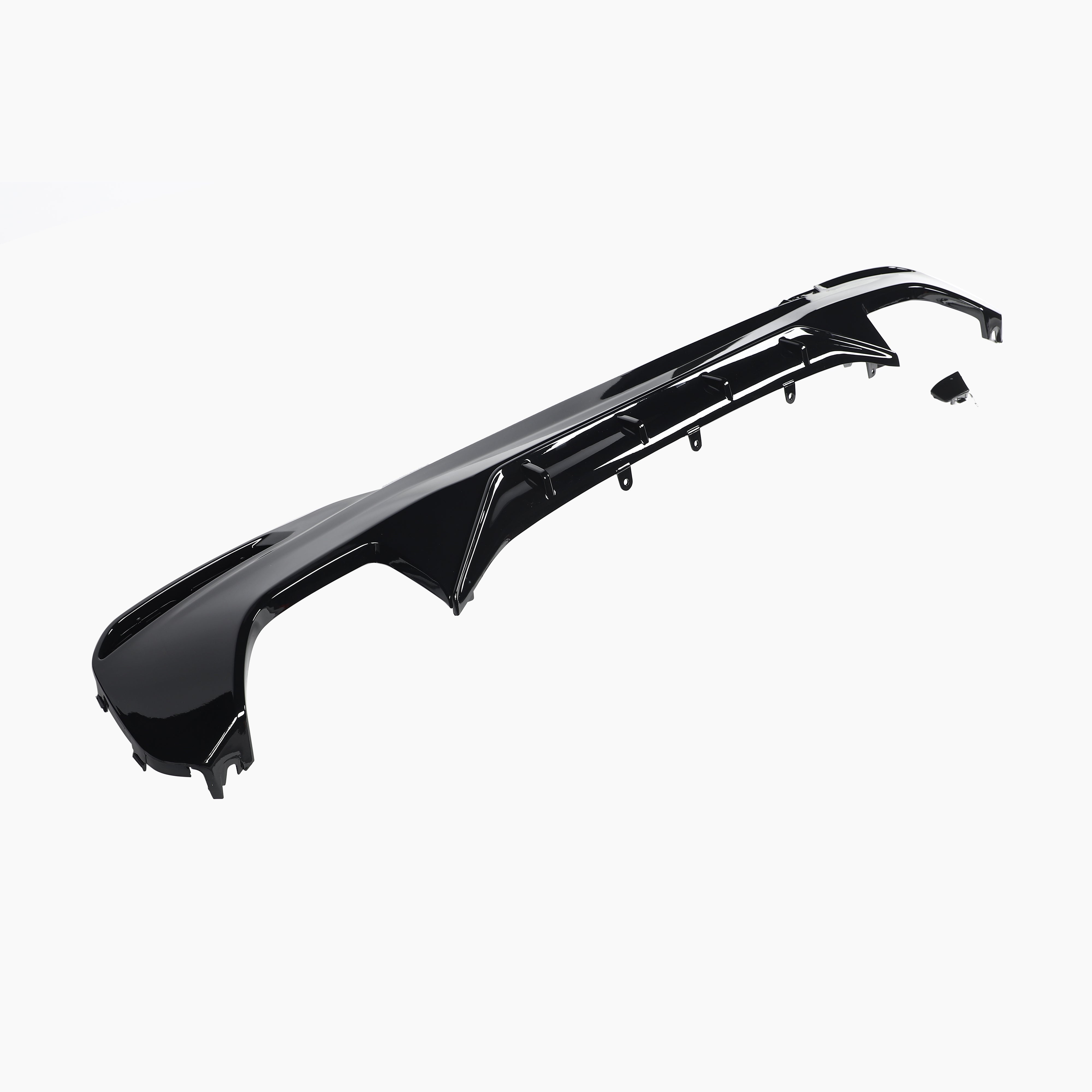 MP Style Gloss Black Small Version Diffuser for BMW 5 Series G30(2017-2023)(Double Dual Out)