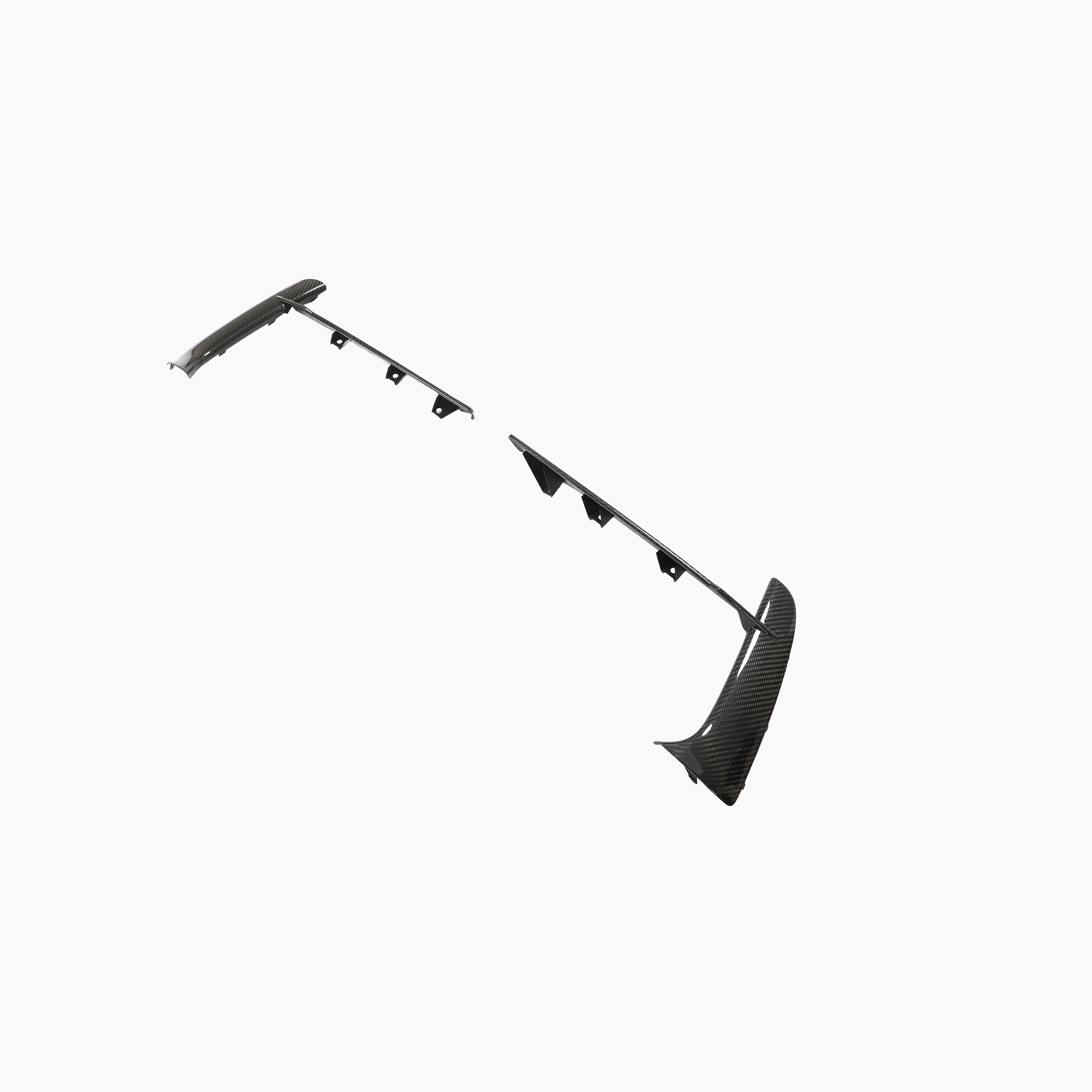 Chevrolet Corvette C8 2020-2022 Front Bumper Canards Replacement Style Carbon Fiber