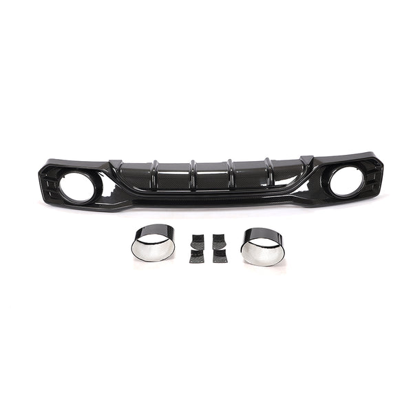 AUdi A7 Sline / S7 C8  ST Style Carbon Fiber Rear Diffuser