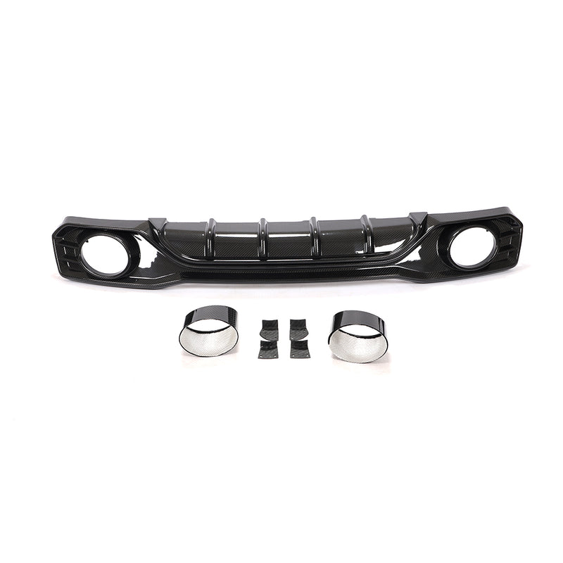 AUdi A7 Sline / S7 C8  ST Style Carbon Fiber Rear Diffuser