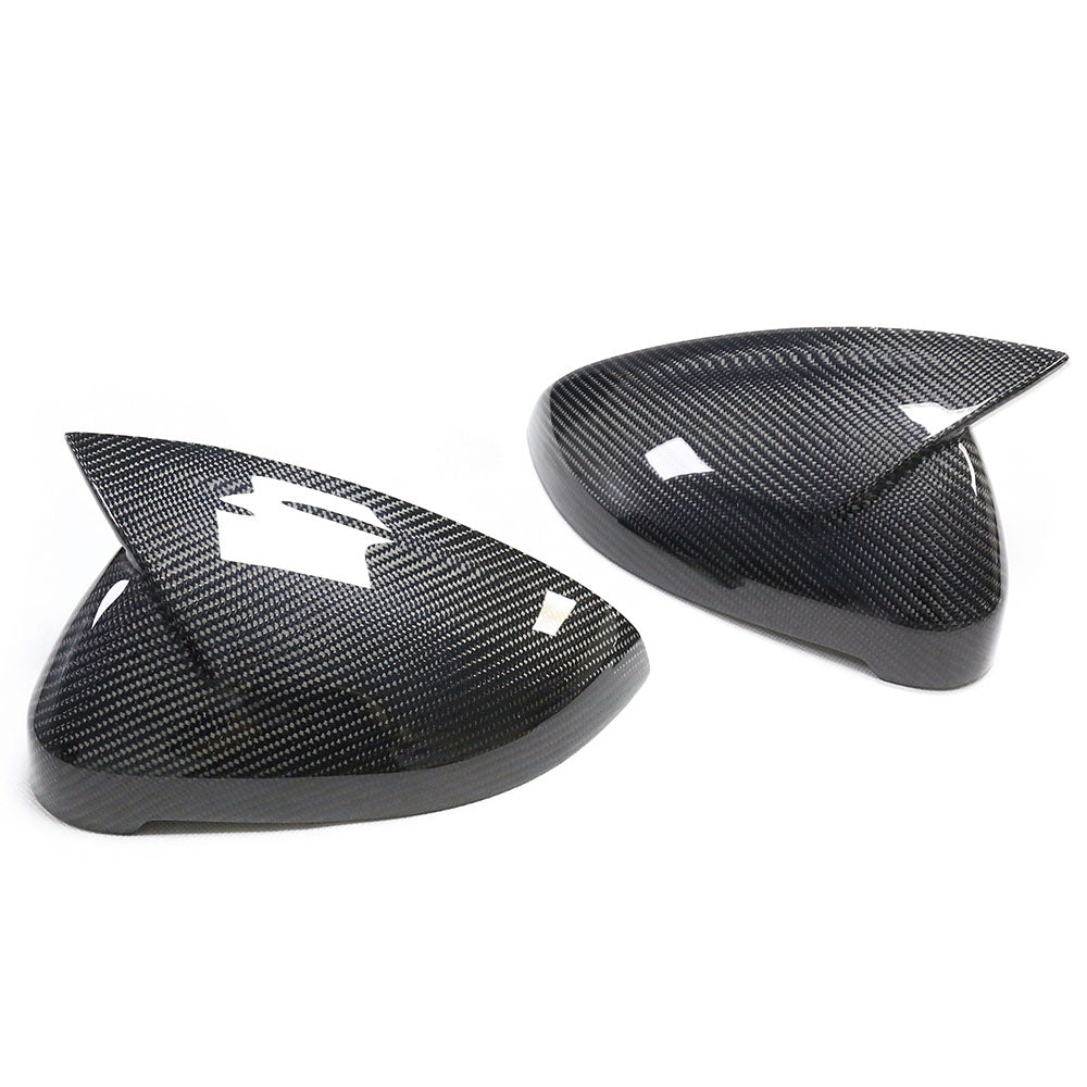 ST Style Carbon Fiber Mirror Caps for Audi A4 / S4 B9 B9.5 (2016-2023) RS4 LCI B9.5 (2019-2024) (Without Lane Assist)