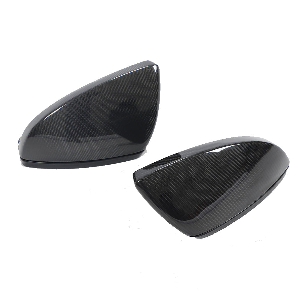 ST Style Carbon Fiber Mirror Caps for Audi A6/S6/RS6 A7/S7/RS7 C8 (2019-2024) (With Lane Assist)