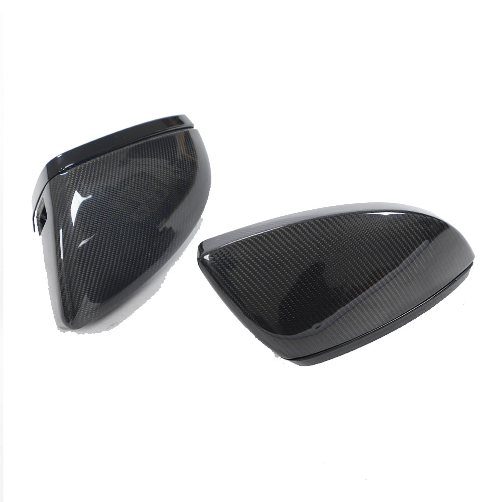 ST Style Carbon Fiber Mirror Caps for Audi A6/S6/RS6 A7/S7/RS7 C8 (2019-2024) (With Lane Assist)