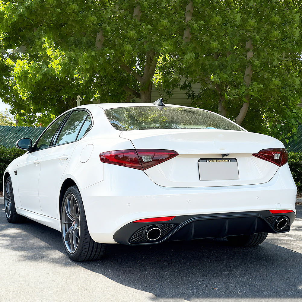 Matt Black Rear Diffuser for Alfa Romeo Giulia Base Sedan (2017-2022)