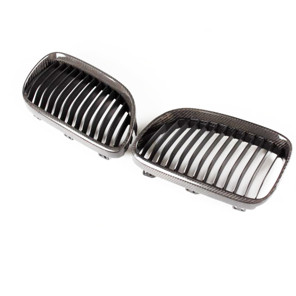 Single Slat Carbon Fiber Front Grille for BMW 3 Series E92 LCI (2010-2013)