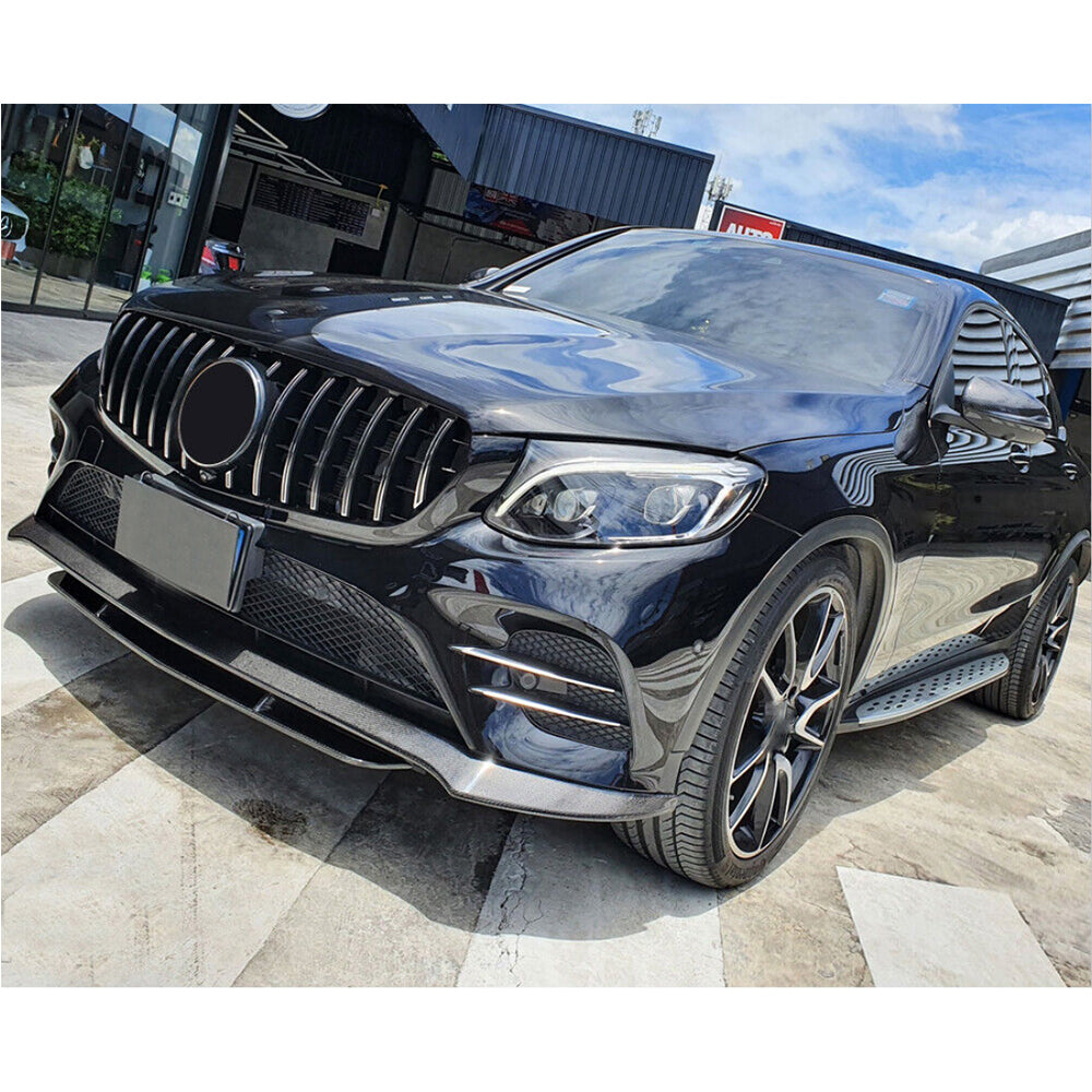 ST Style Carbon Fiber Front Lip for Mercedes-Benz GLC C253 (Coupé) & GLC 63 AMG X Pre‑Facelift (2017–2019)