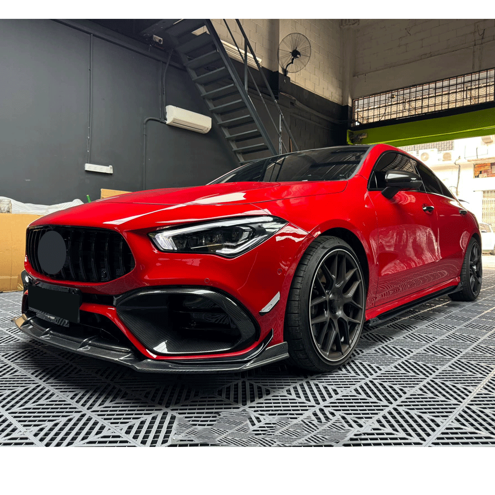 ST Style Carbon Fiber Front Air Vents for Mercedes Benz CLA 45 S AMG C118 Pre‑Facelift (2020–2022)