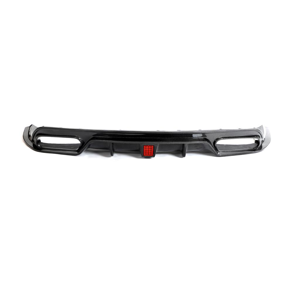 ST Style Carbon Fiber Rear Diffuser With LED for Mercedes Benz CLA C117 Sport & CLA 45 AMG C117 Facelift (2017–2019)