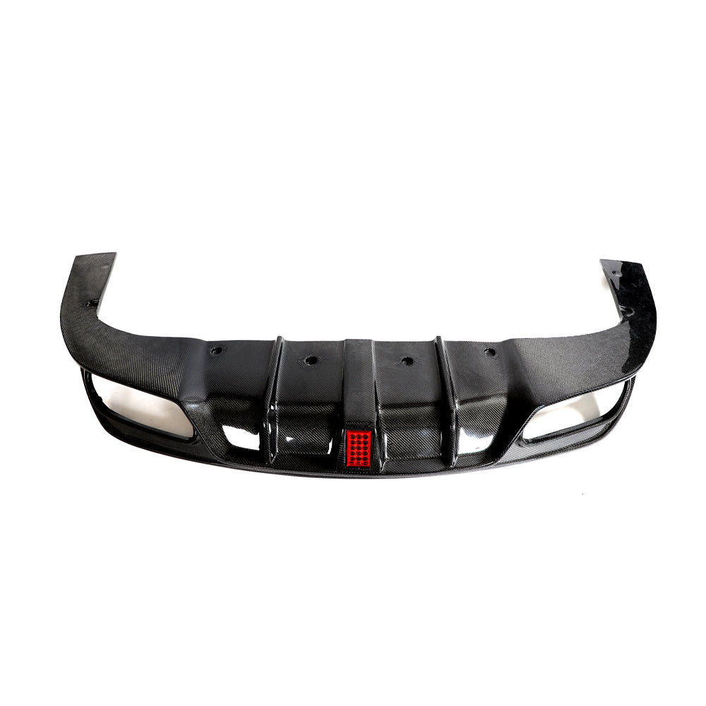 ST Style Carbon Fiber Rear Diffuser With LED for Mercedes Benz CLA C117 Sport & CLA 45 AMG C117 Facelift (2017–2019)