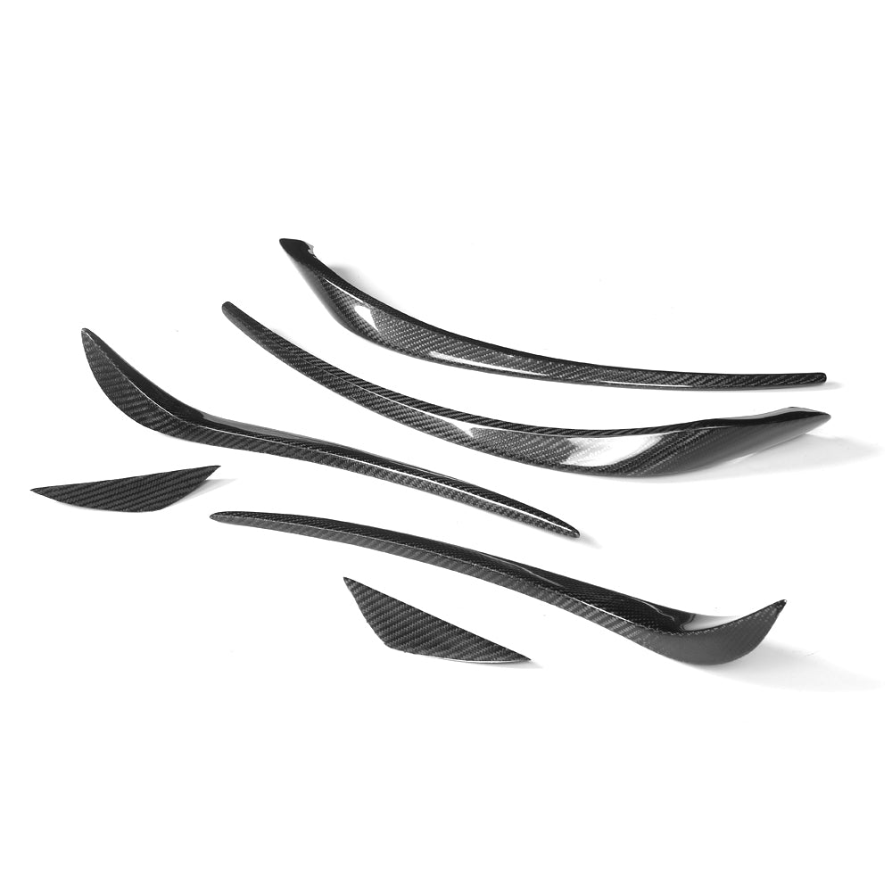 ST Style Carbon Fiber Front Canards for Mercedes Benz CLA C117 Pre‑Facelift (2013–2016)