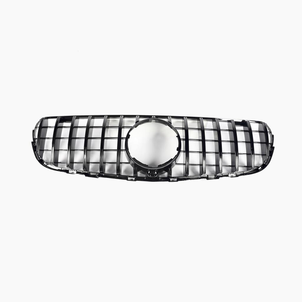 GT Style Gloss Black Kidney Grill for Mercedes Benz GLC Series X253 (2015-2018)