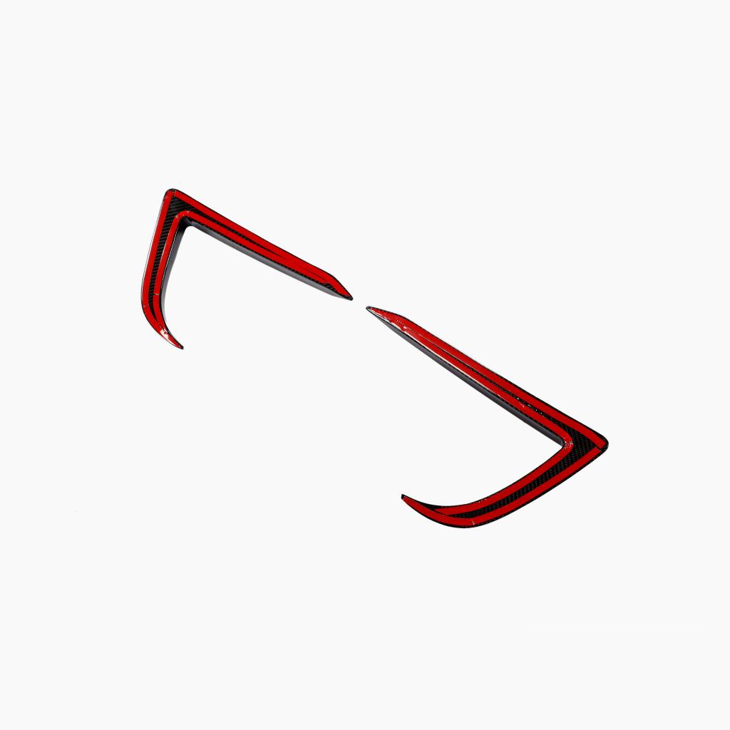ST Style Carbon Fiber Front Canards For Tesla Model 3 Sedan (2017–2023)