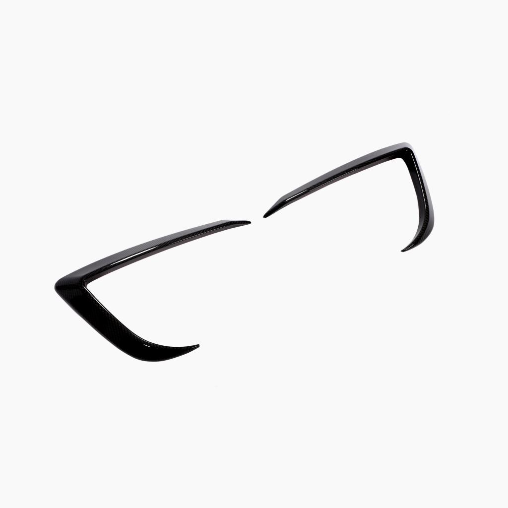 ST Style Carbon Fiber Front Canards For Tesla Model 3 Sedan (2017–2023)