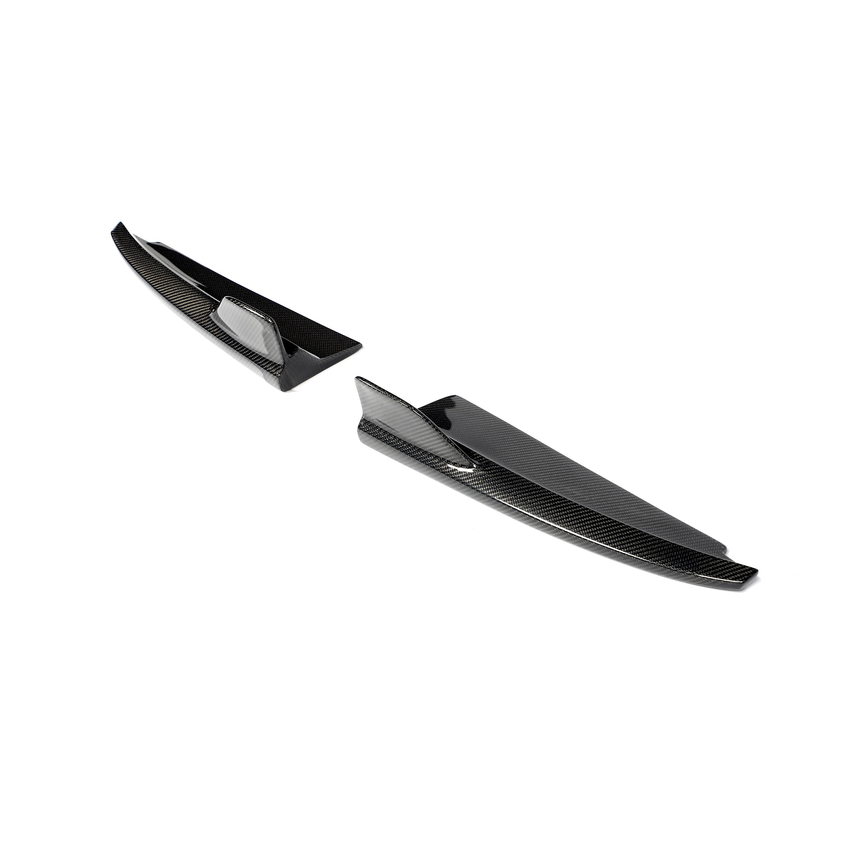 Carbon Fiber Rear Bumper Lip Splitters Aprons Flaps for Mercedes Benz C class A205/C205/C43 AMG (2014-2018)