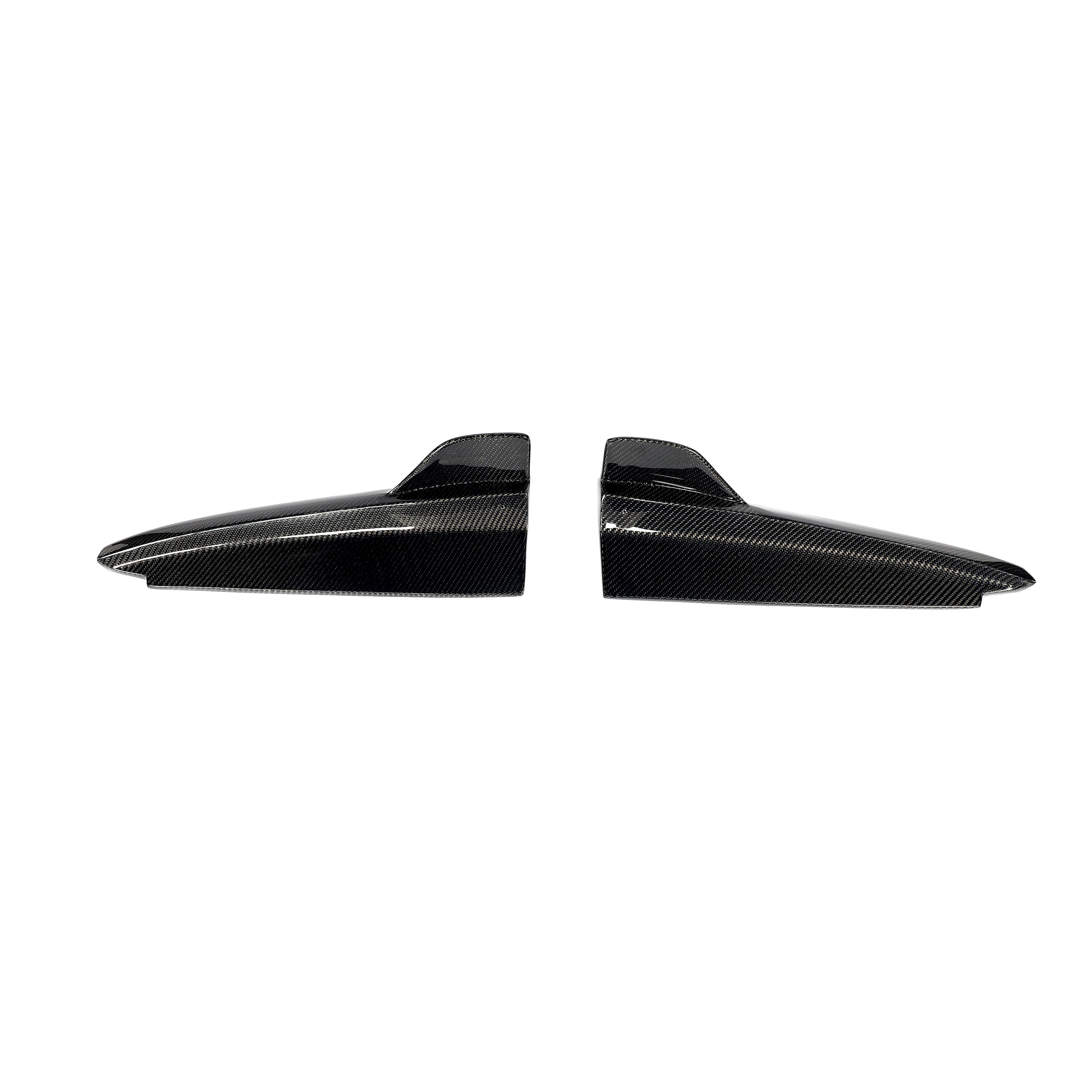 Carbon Fiber Rear Bumper Lip Splitters Aprons Flaps for Mercedes Benz C class A205/C205/C43 AMG (2014-2018)