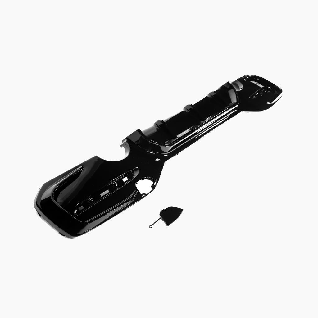 Performance Style Gloss Black Rear Diffuser (Dual Exit) for BMW 1 Series F20/F21 LCI Hatchback M Sport (2015–2019)