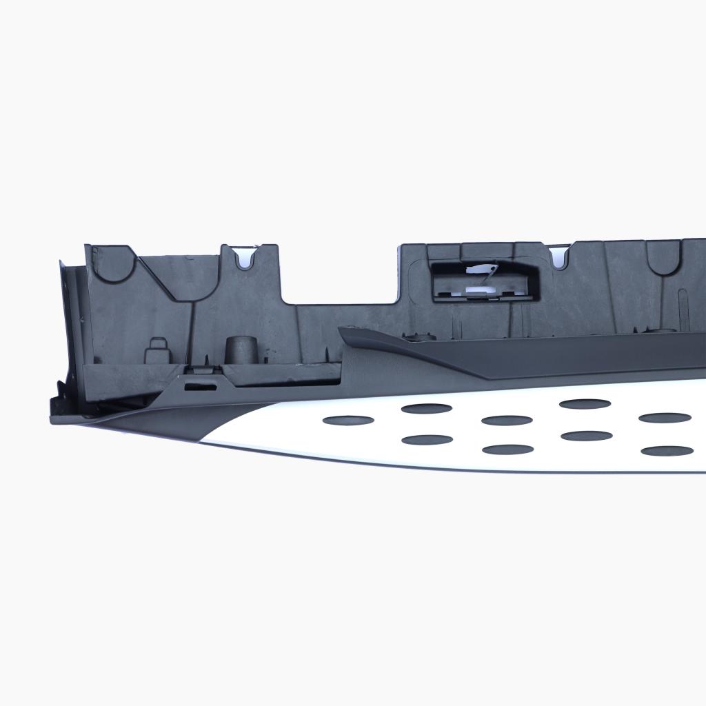 PP Silver-black Side Step Running Board For Mercedes Benz GLC Class (2015-2019)
