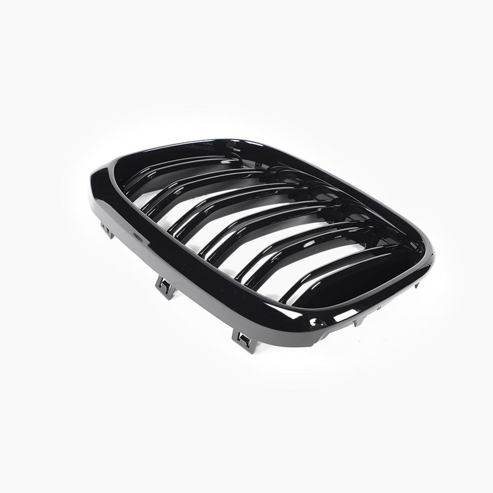 Dual Slat Gloss Black Front Grille for BMW X3 G01 Pre-LCI (2017–2021)