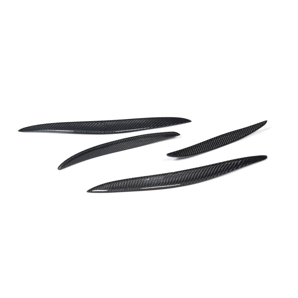 ST Style Carbon Fiber Rear Bumper Side Fins Moulding Trims for Audi A3 Sline/S3 8V Pre-LCI (2012–2016)
