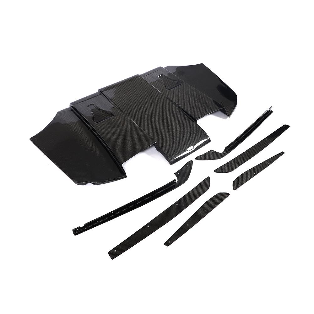 VARIS Style Carbon Fiber Rear Diffuser with Canards for BMW 3 Series M3 E90/E92/E93 (2007–2013)