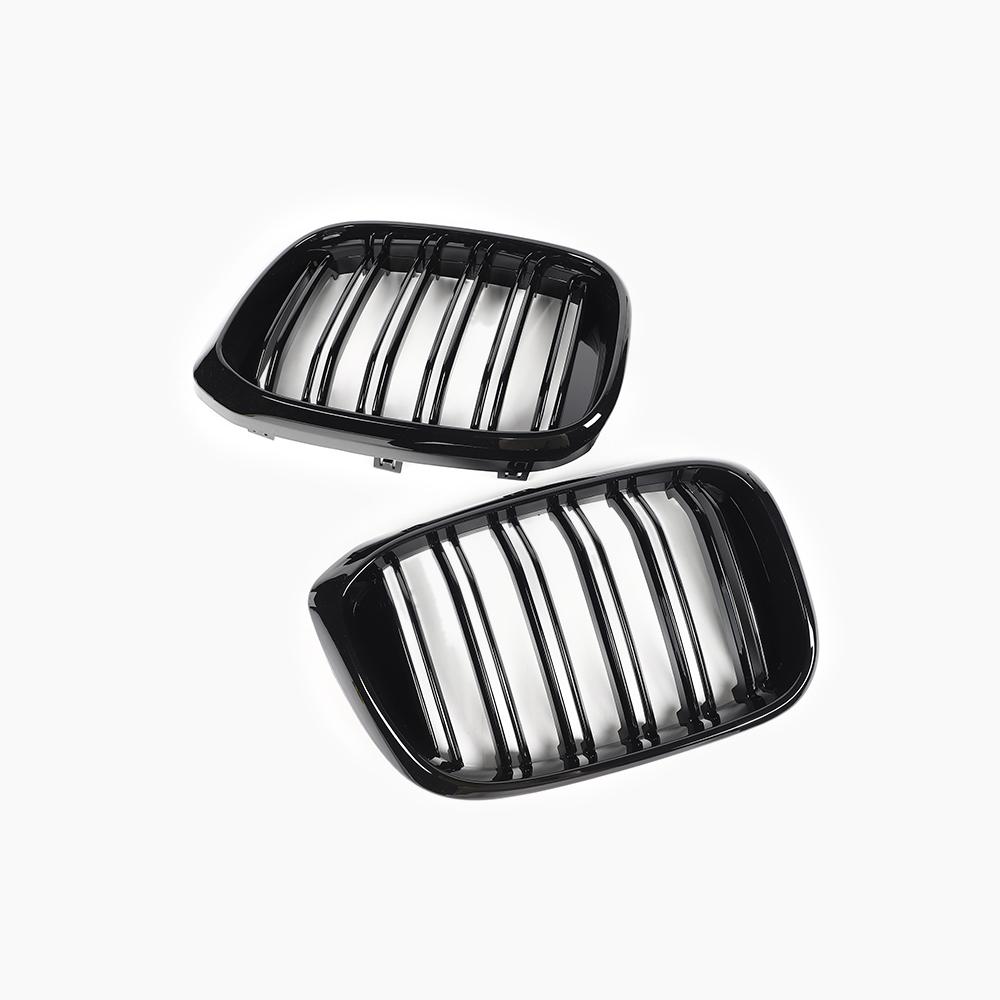 Dual Slat Gloss Black Front Grille for BMW X3 G01 Pre-LCI (2017–2021)
