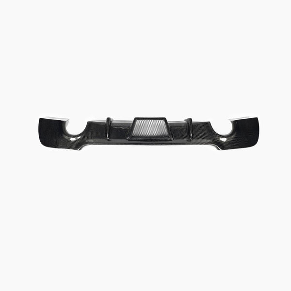 BMW 3 Series E92 M Sport Vorsteiner Style Carbon Fiber Rear Diffuser - front view