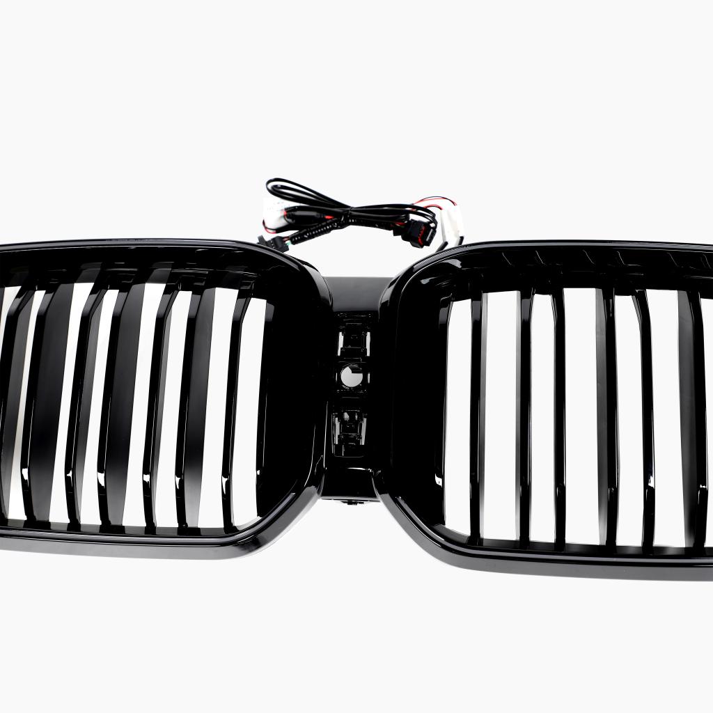 Dual Slat Gloss Black LED Front Grille for BMW X3 G01 LCI (2021-2024)