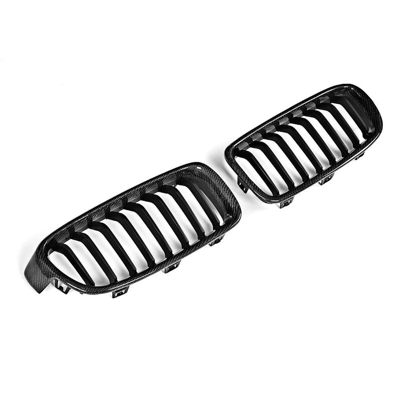 BMW 3 Series F30   Style Carbon Fiber Single Slat Front Grille