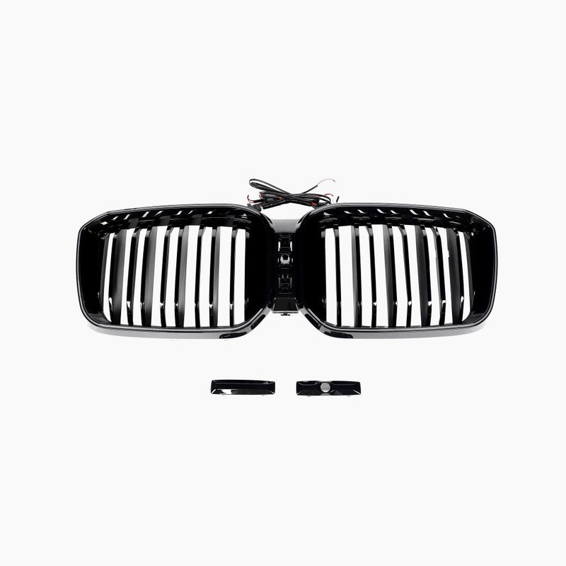 BMW X3 G01 LCI ABS Dual Slat LED Front Grille - front view
