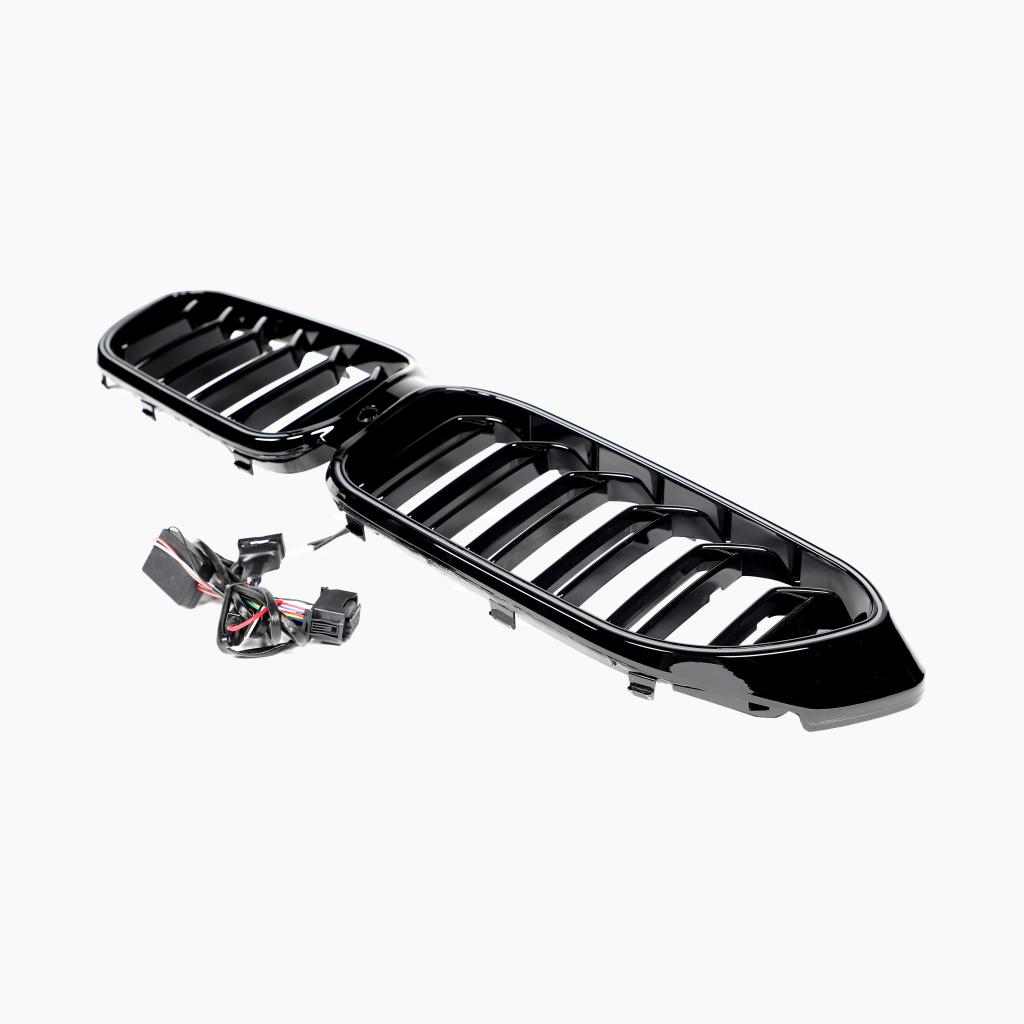 M5 Style Gloss Black LED Front Grille for BMW 5 Series G30/G31 Pre-LCI (2017-2020)