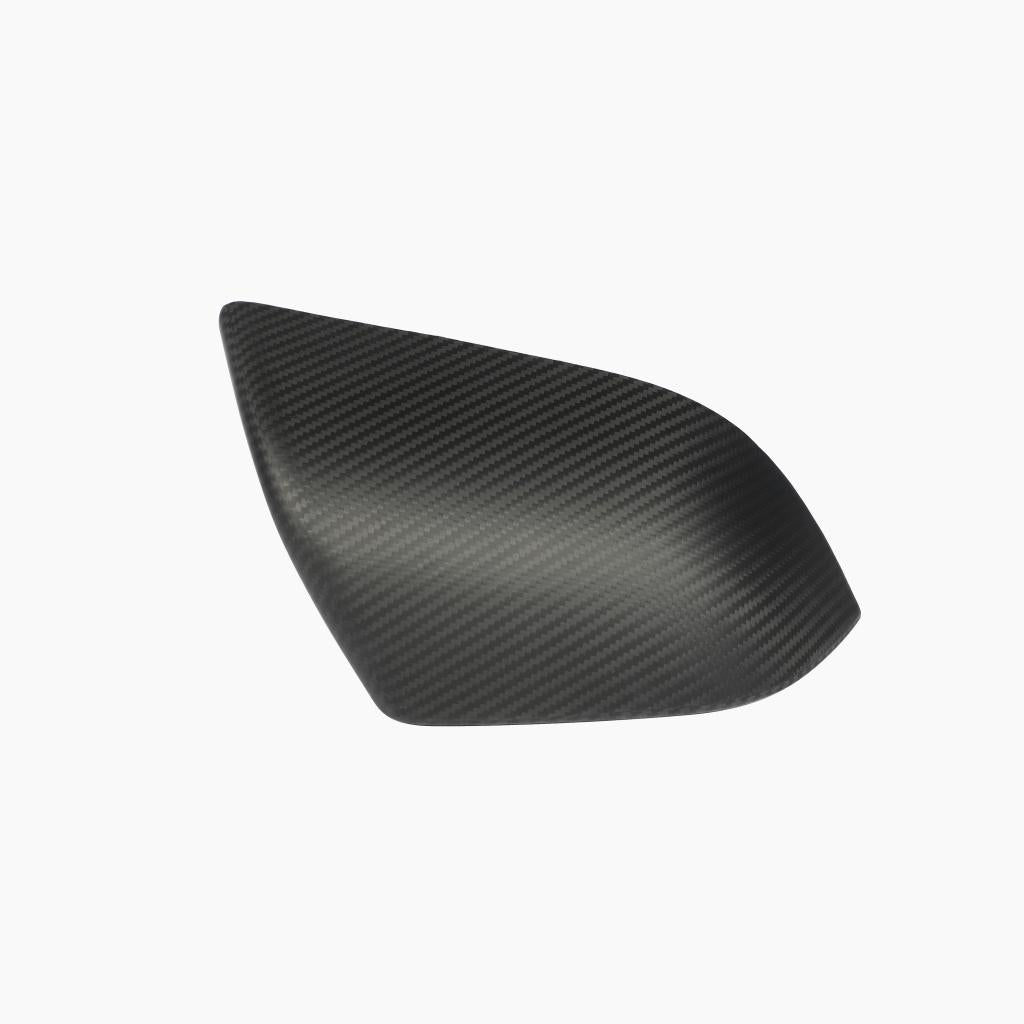 ST Style Carbon Fiber Matt Black Mirror Cover Caps For Tesla Model 3 Sedan (2017-2024)