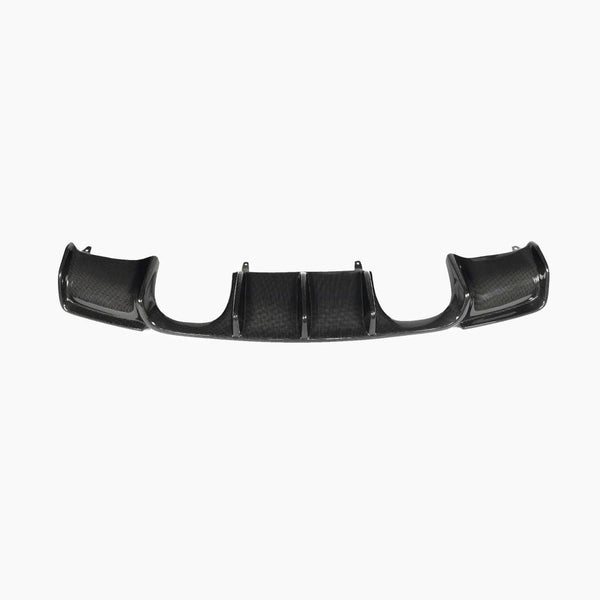 BMW M3 E92 Vorsteiner Style Carbon Fiber Rear Diffuser - front view