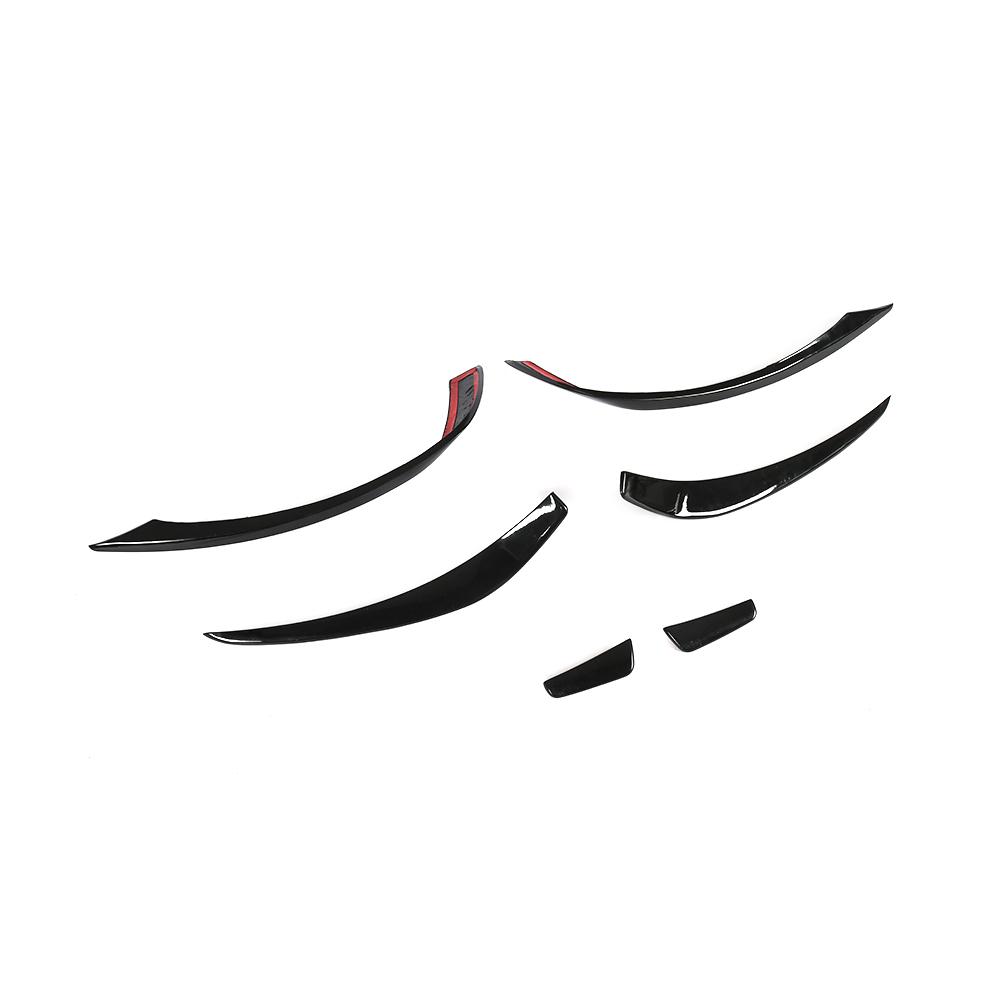 Gloss Black Front Canards for Mercedes Benz A-Class W176 Sport/A45 AMG (2012-2018)